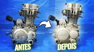 Como PINTAR um MOTOR de MOTO do JEITO CERTO! (EM CASA, DURADOURO)