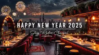 Happy New Year 2025🥂🎇Beautiful Rooftop Coffee Shop Ambience with Relaxing Bossa Nova Jazz Music
