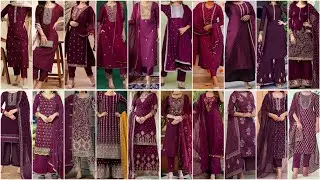 Newly Trending Wine Colour Special Punjabi Suit Design Ideas for Girls 2024