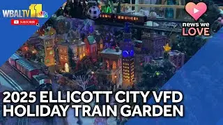 Holiday train garden on display for 2025 in Ellicott City
