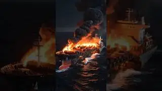 Ship fire = samandar ke beech maut ka trap 😨🔥