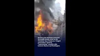 Russian State TV Paints Deadly Sumy Attack as &lsquo;Staged Provocation&rsquo;