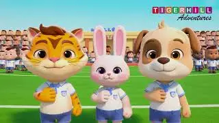 Tiggy’s Daily Routine 🌞🪥🛁! #cute #kidscreativity #funny #animation #tiger #talkingtom #dailyroutine