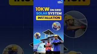 10kW On Grid Solar System Installation for Home | SolarSquare Installation #shorts