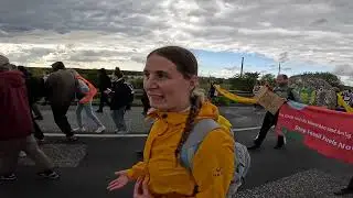 24.09.2023 statement in Mukran w&auml;hrend der Ende Gel&auml;nde B&uuml;ndnis Demo auf R&uuml;gen