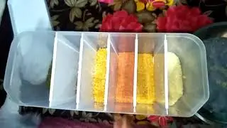 evrum wall mounted cereal food  dispenser for kitchen 6 grid dry food dispenser space saving storage