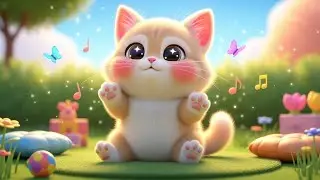 Little Kitten Practices Talking with Fun Sounds 🐱🎶 | Nursery Rhymes for Kids