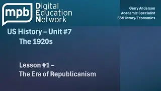 MPB US History Unit 7 Lesson 1: Introduction to the 1920s