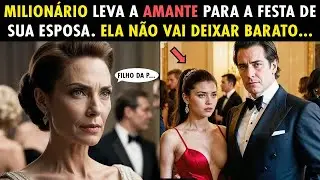 MILIONÁRIO LEVA A AMANTE PARA A FESTA DE SUA ESPOSA. ENTÃO ELA FEZ ALGO INACREDITÁVEL...