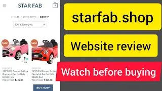 starfab.shop website review || star fab review || STAR FAB website review || real or fake ??