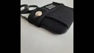 Petralove Kate Spade #PXRU2947 vintage wool mini sling bag in black