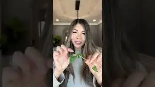 Cilantro hack when you only want the leaves, like in dressings (cooking hack)