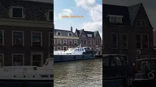 Leiden welcomes you with the charm of its canals. #leiden #netherlands #shortvideo #shorts