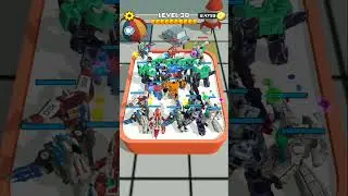 SUPERHERO ROBOT MERGE MASTER Game Max levels gameplay #shorts #gaming #funny Lv 30