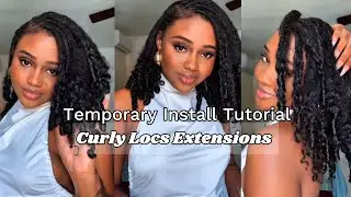 How to Install Temporary Locs Extensions | Locs Extension Removal | Reusable Locs