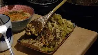 mount basil erupts with fresh garlic/basil sauce