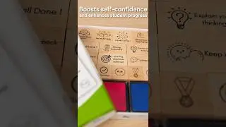 Durable wooden Teacher Stamp Set for Grading & Positive Feedback