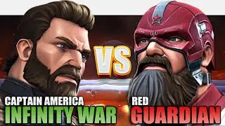 Captain America Infinity War VS Red Guardian - Black Widow: Red By Dawn Uncollected - MCOC