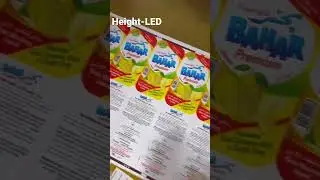 LED UV Curing System for 8 colours Aquaflex flexo printing press, #Height-LED #flexoprinting #uvled