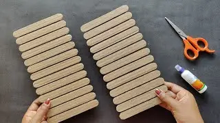 Best out of waste cardboard || Wall hanging flower vase showpiece making idea