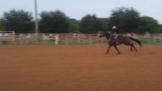 Bamberg WINNING the $1200 Added Benefit Barrel Race at Windy Acres 7/29/17
