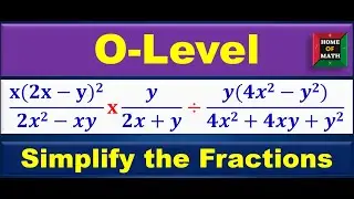Simplify The Fraction - Algebra #maths #algebraquestions #gceolevel #usastudy #matholympiad
