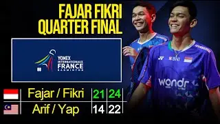 Fajar/Fikri vs Arif/Yap (Malaysia) | QF French 2025 | Live Badminton Reaction + Score
