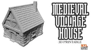 Medieval Village Town House for Tabletop Gaming Terrain - 3D print