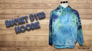 Tie Dye Designs:  Bucket Dyed Hoodie [Happy Cat Tie Dye]