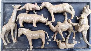 Cleaning Toy Animal - Zebra,Camel, Dinosaur, Giraffe,Horsh,Bear, Rhinoceros -Animaltoys