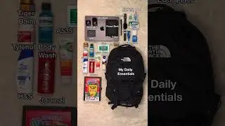 Packing the north face borealis daily essentials #backpacks #edc