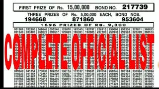 750 Prize Bond Compete Draw List 2021 | January 15, 2021 | List of Draw 85