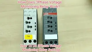 3 Phase RMS Monitoring relay | Phase sequence relay | How relay work | Hindi ABB-CM-PVS.41S