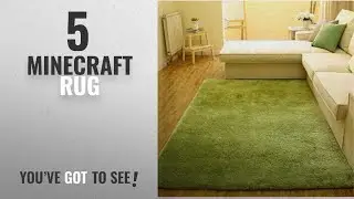 Top 10 Minecraft Rug [2018]: ACTCUT Super Soft Indoor Modern Shag Area Silky Smooth Rugs Living