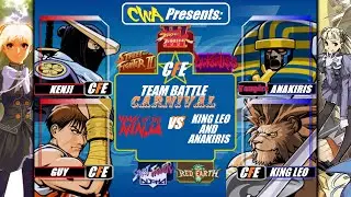 CAPCOM Fighting Evolution [CFC2/XBOX One} #CFE TEAM BATTLE CARNIVAL: Kenji & Guy vs Leo & Anakiris!