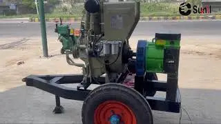 15kva Generator Eicher 22Hp single Cylinder Aircooled Engine Self start with Crompton Alternatour