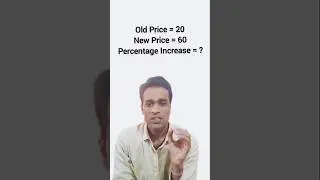 Percentage Increase Kaise Nikalte Hai #maths #percentage #percentageincrease #shortsviral #shorts