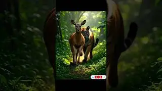 বাঘ ও হরিণের কাটুন #cartoon #tigercartoon #dear #shorts #gadegets #বাঘেরকাটুন