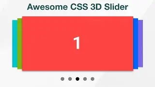 Awesome Pure CSS 3D Slider (How to create a 3D Slider Using only HTML and CSS)