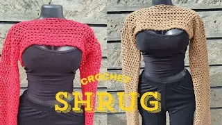 Easy Crochet Shrug✨||Beginner Friendly 💛