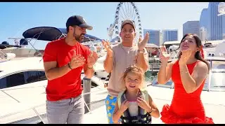 24 Horas Viviendo en un Barco con @LosMeniquesDeLaCasa🛳️ | Saritah Bebe