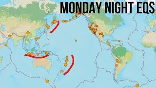 Global Earthquake uptick continues. New Zealand Eqs picking up. Monday Night update.