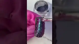 Creating #mermaid nails from Twinkled T's Mermaid Vinyls #nailart #shorts