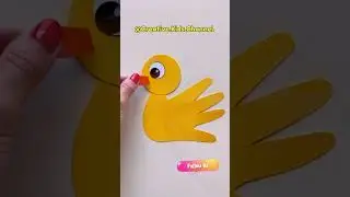 Cute Easy Duck Craft for Kids 🦆😍