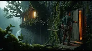 Secret Luxury Tree House Hanging from an Impossible Forest Cliff