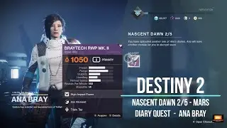 Destiny 2 Nascent Dawn 2/5 Psionic Potential Heroic, Sleeper Node Ma&rsquo;adim Subterrane - Ana Bray MARS
