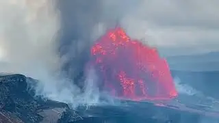 Watching Kilauea Eruption Grow at Devastation Trail View Point Episode 38 (Dec 6, 2025)