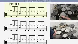 🥁 How to Play - Lonely Day   System Of A Down   JYDT   Grade 3