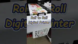 RobotJet Roll to Roll Single Pass Digital Printer! #printing #inkjetprinter #paper