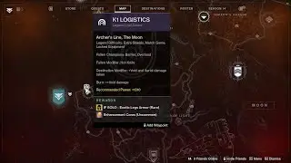 K1 Logistics - Legend Lost Sector - Recommended Power 1310 - Hunter